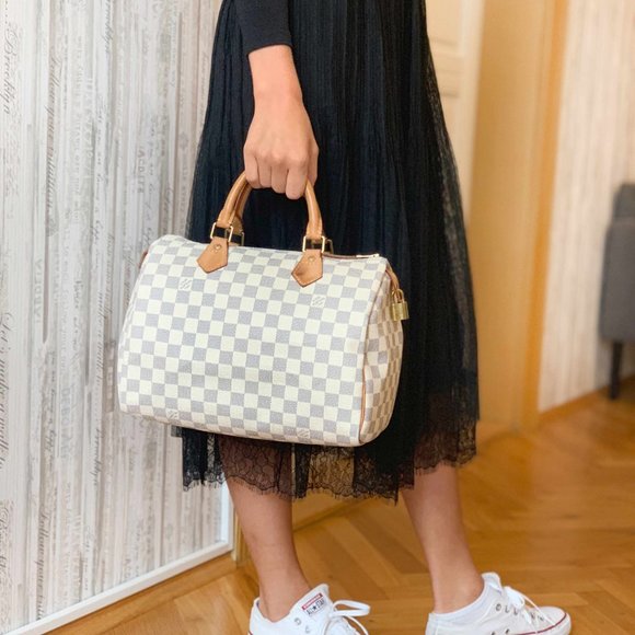 Louis Vuitton Handbags - authentic LOUIS VUITTON Speedy 30 Damier Azur